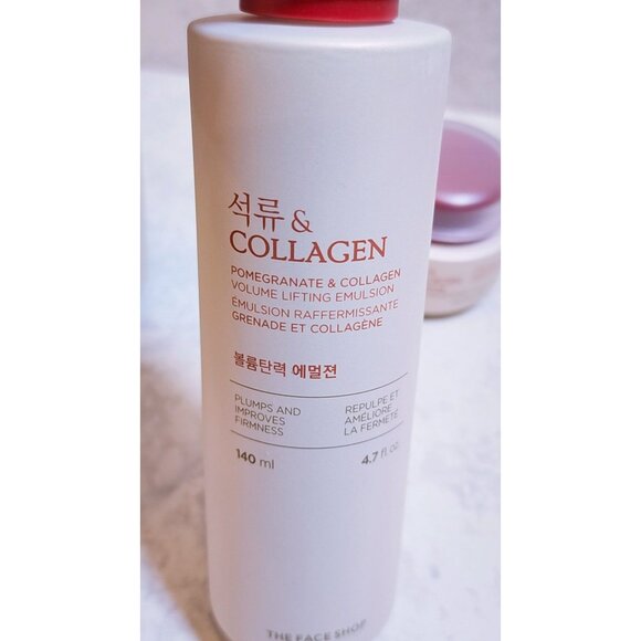 THE FACE SHOP Pomegranate & Collagen Trio | Toner + Emulsion + Cream - Picture 5 of 8